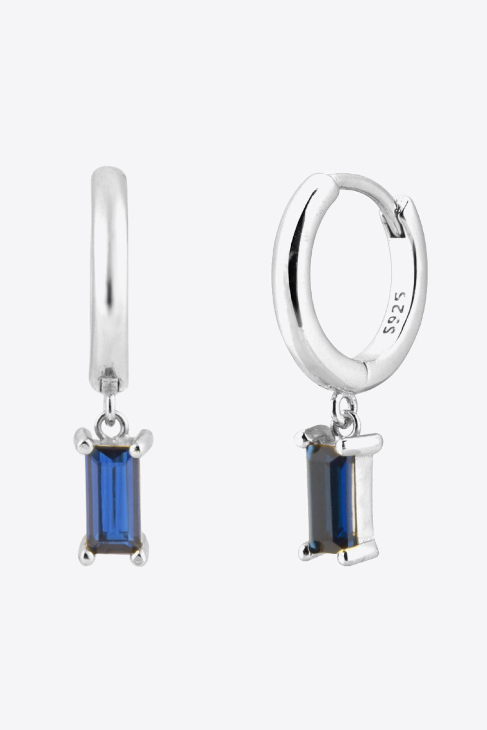 Zircon Huggie Drop Earrings