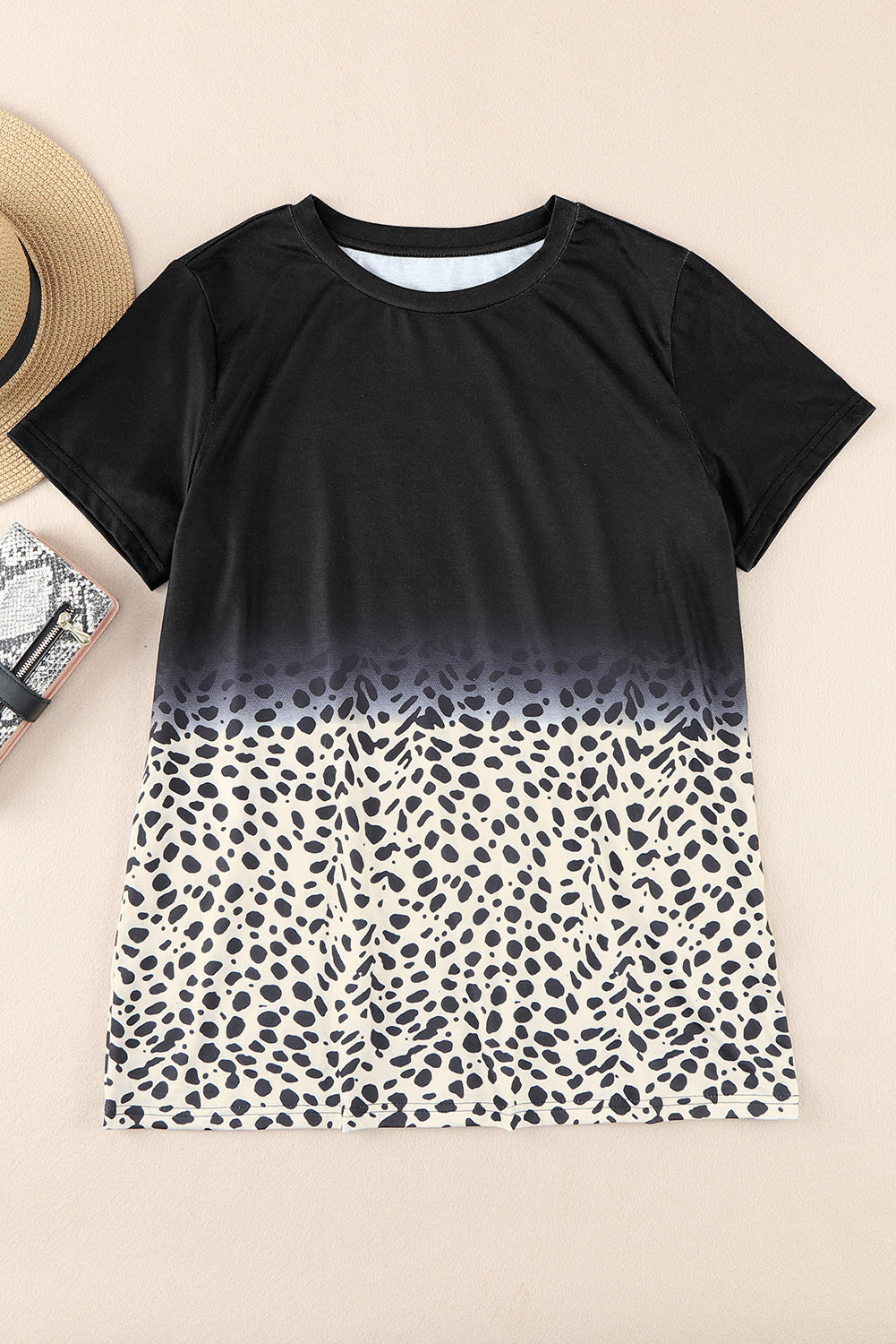 Printed Short Sleeve Round Neck Tee